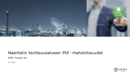 Report – Naantalin teollisuusalueen PtX -mahdollisuudet pdf file image